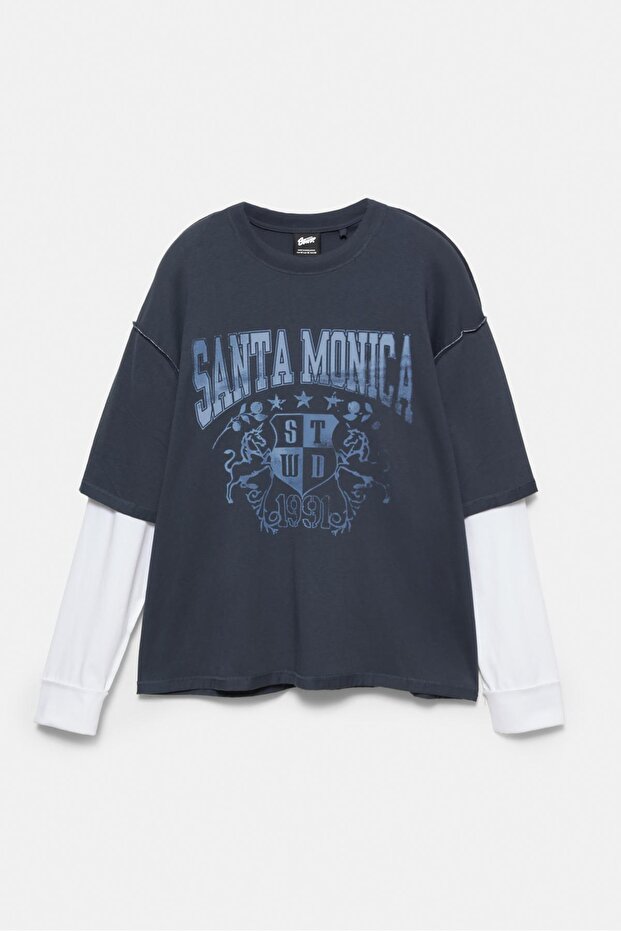 Çift kollu Santa Monica tişörtü - 6