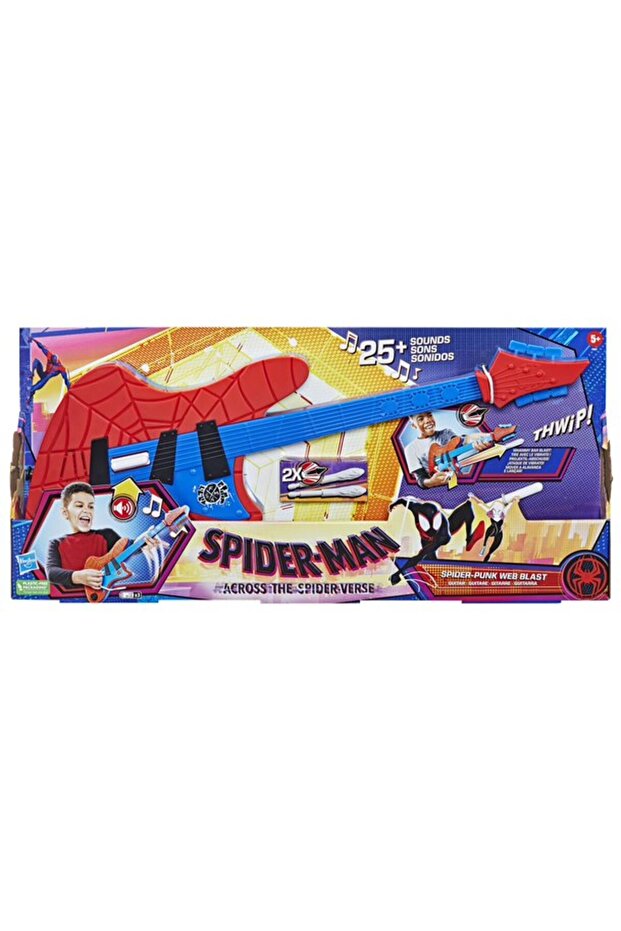 جيتار Spider-Man Across the Spider-Verse Spider Punk Web Blast مع Whammy Bar