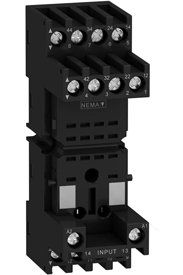 Socket, Harmony, for RXM2 RXM4 relays, screw connectors, mixed contact RXZE2M114M
