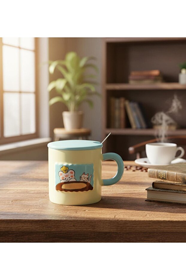 Tiny Cats Themed Ceramic Mug - 3