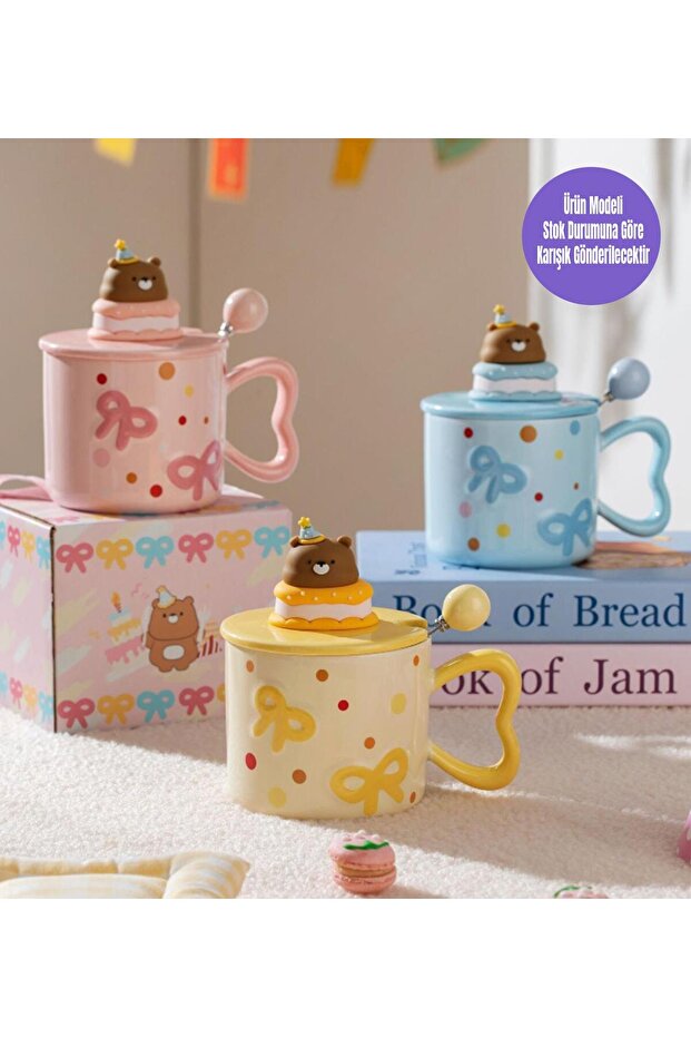 Tatlı Pasta Temalı Seramik Kupa - 4