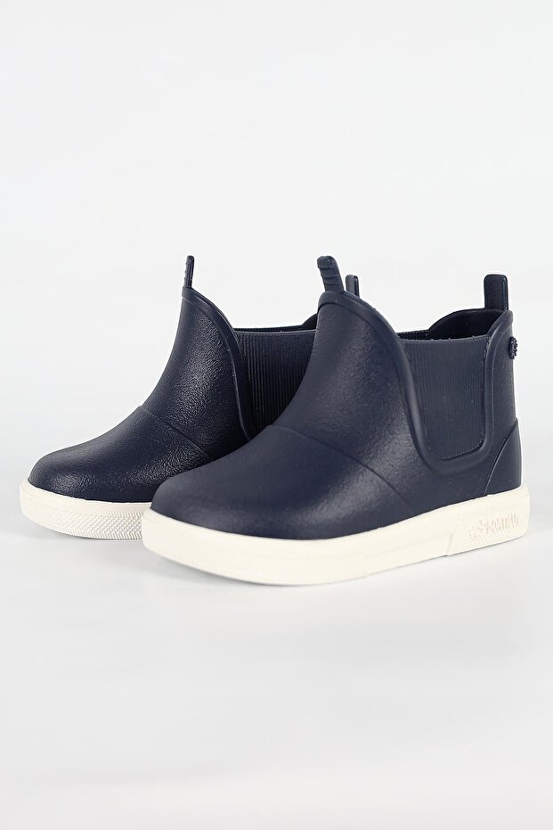 Baby Beatly-B Boys' Navy/White Rain Boots
