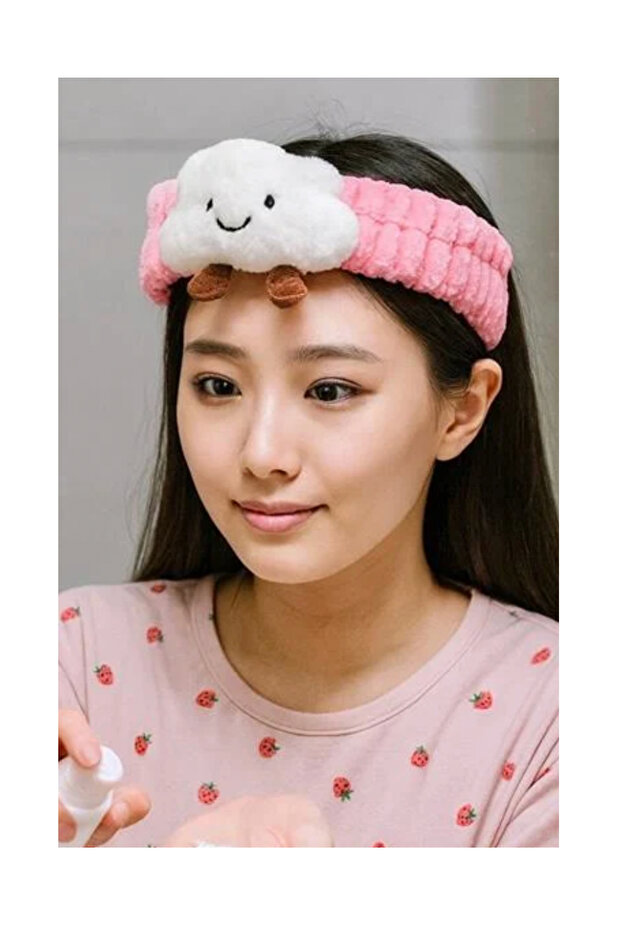 Cloud Figured Plush Spa Headband - 3