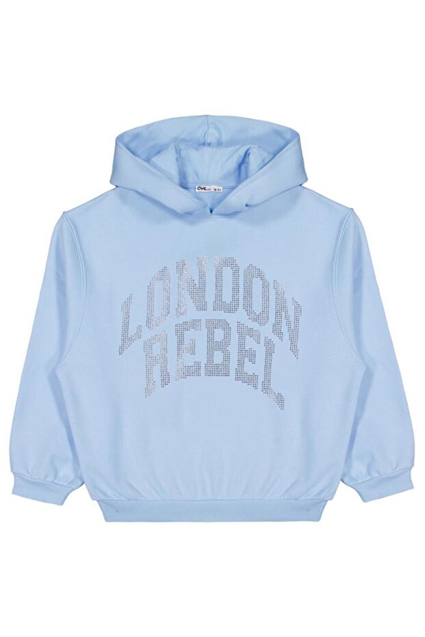 London Rebel Embroidered Sweatshirt for Ages 10-13 - Blue 13-14 Years Old