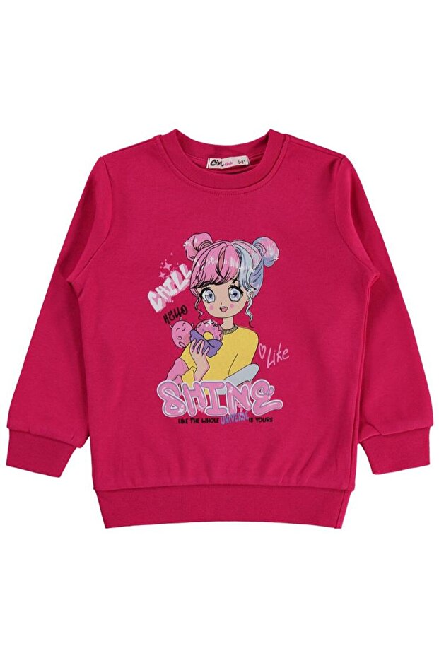 Anime Printed 2-5 Years Old Sweatshirt - Fusya 4-5 Years Old