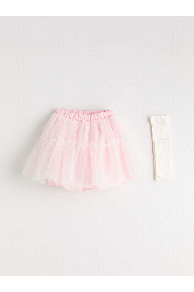 Two Mt Shop Quality Lcw Kids Pink Tulle Plain Short Girls Skirt