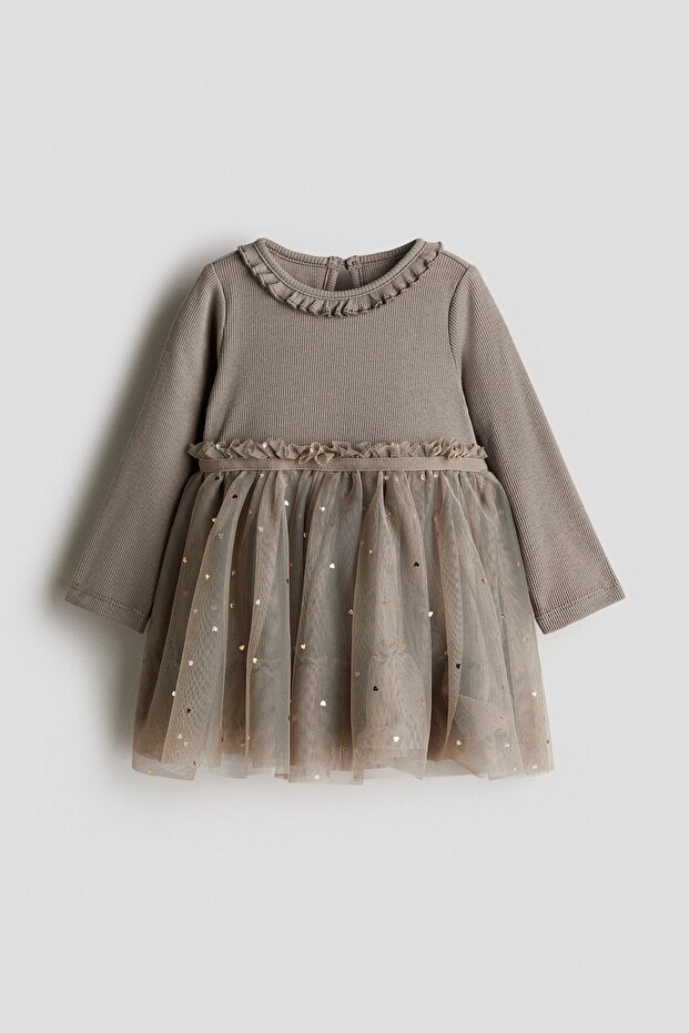 H&M Tül Etekli Elbise