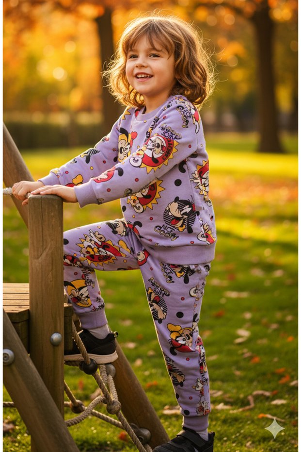 Children's Cotton Printed Piece Set I Daily Wear, Home Wear, School, Nursery and Park (It Is Recommended to Buy 2 Sizes Larger)