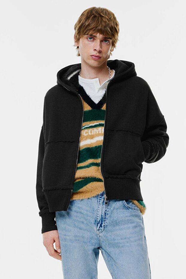 STWD Studio fermuarlı kapüşonlu sweatshirt - 7