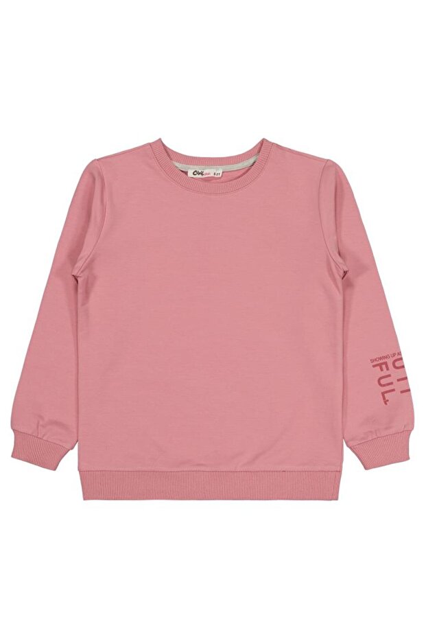 Basic 10-13 Years Old Sweatshirt - Pink 13-14 Years Old