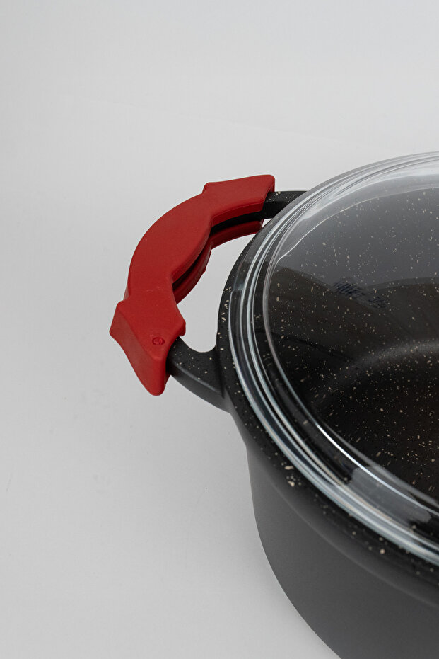 وعاء عميق من الألومنيوم المصبوب 22 سم - 3