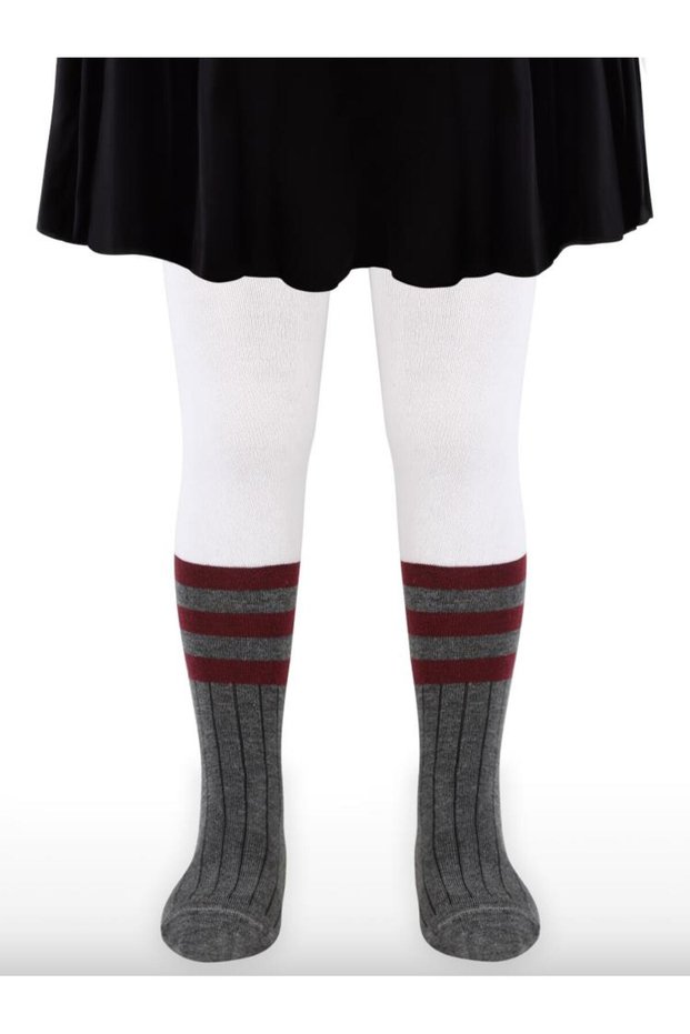 Derbili New College 3-11 Years Old Girls' Pantyhose - Gray 5-6 Years Old