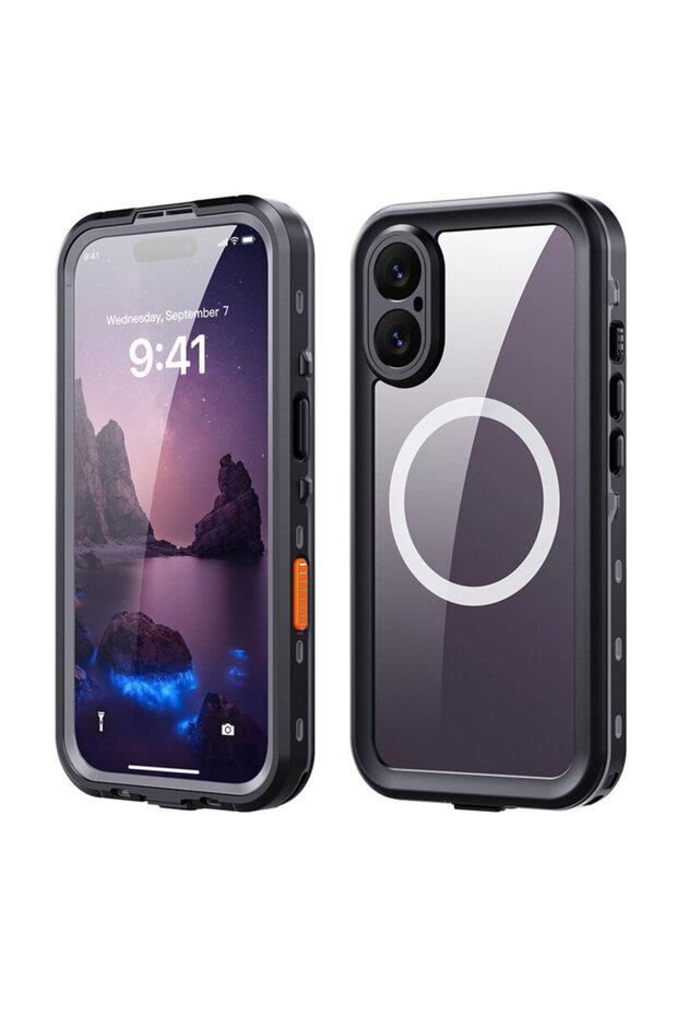 Waterproof IP68 Case for iPhone 17, Black - 2