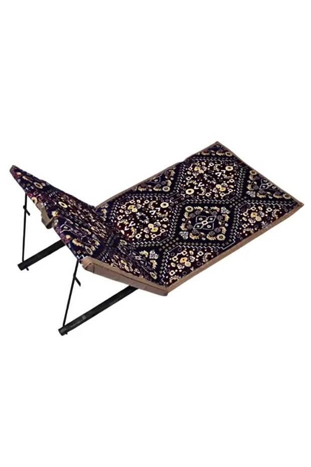 Set of 2 folding floor chairs with waterproof backrest, ideal for travel, camping and relaxing - 6