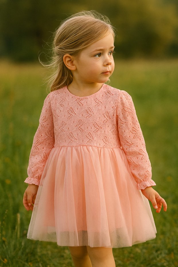 Girls Baby Kids Lace Laced Birthday Party Wedding Special Occasion Tulle Lined Princess Ball Gowns Dress