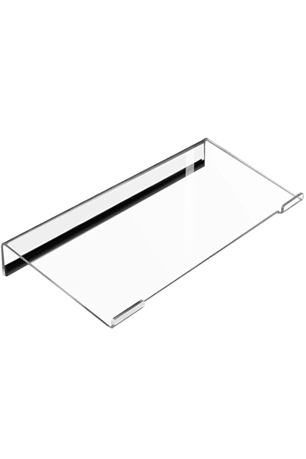 حامل لوحة مفاتيح كمبيوتر صغير، صينية لوحة مفاتيح مقاس 17 × 5.1 بوصة للوحة مفاتيح 78 مفتاحًا، لوحة مفاتيح أكريليك R - 1