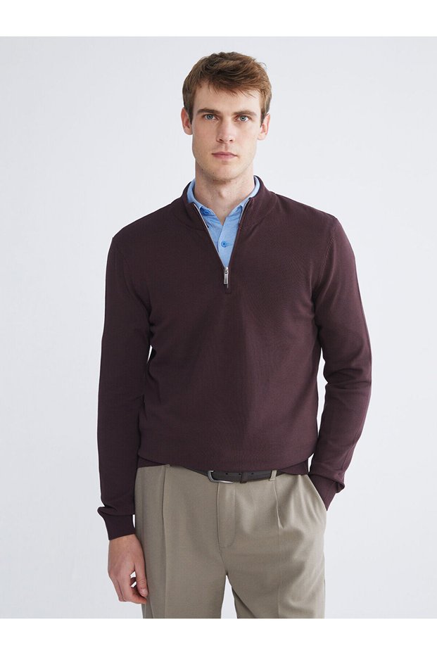 Southblue Plum High Collar Men's Knitwear Sweater