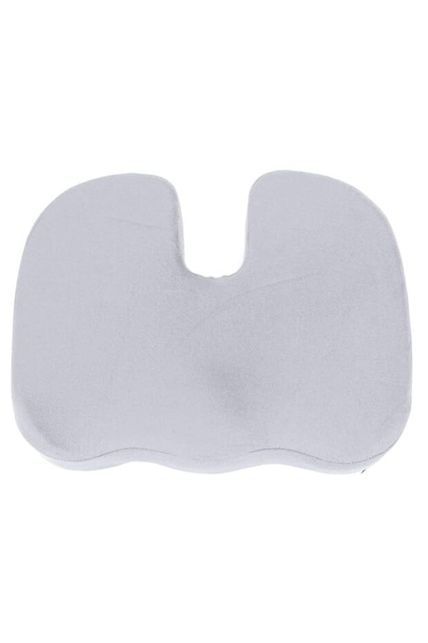COOLive Orthopedic Memory Foam Seat Cushion Pillow Bolster Relief Solution Coccyx Pain (Grey)