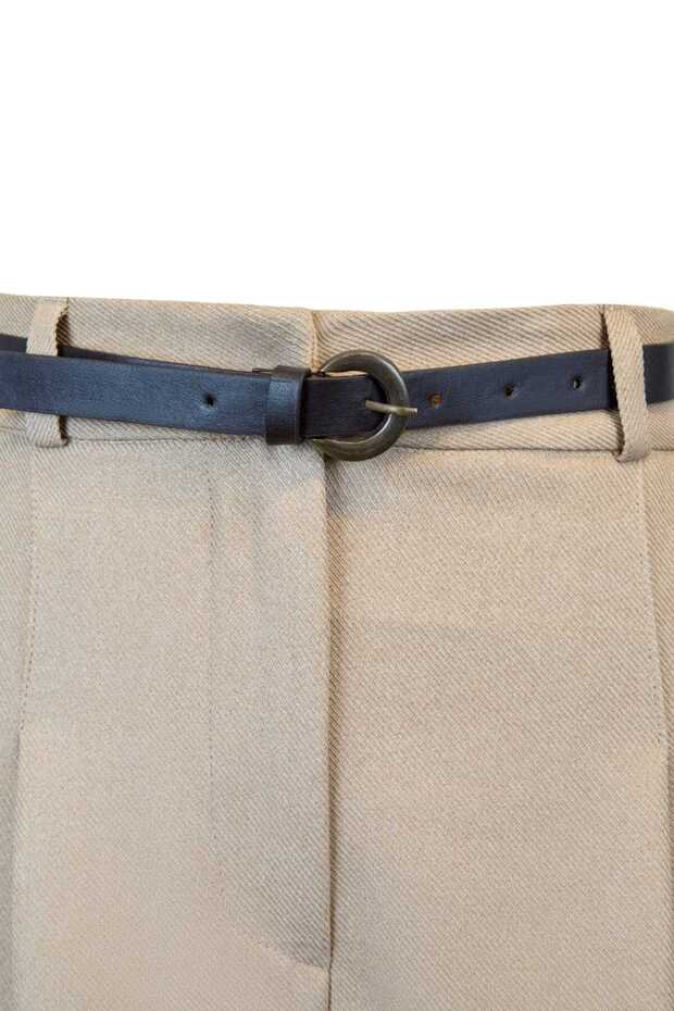 Tek Pileli Kemerli Şort - 4