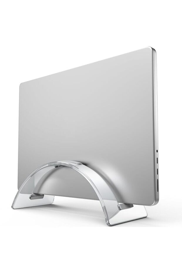 Bukela Vertical Laptop Stand for Desk, Invisible Desktop Notebook Dock, Space-Saving Vertical Laptop Holder Organizer for MacBook, Surface, HP