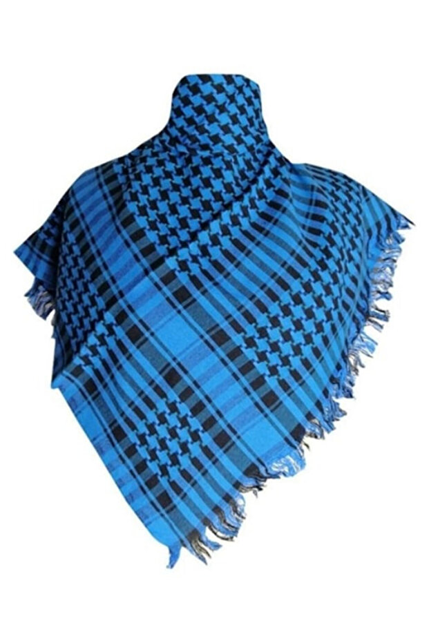 Puşi, Poşu, Kefiye Shawl Puşi Navy Blue Black