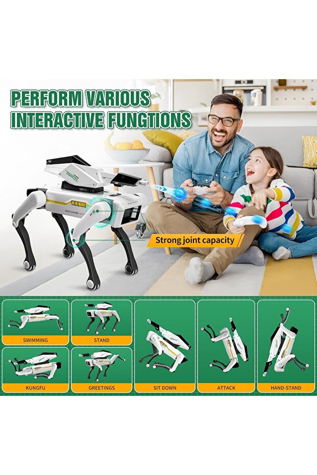 روبوت كلب - حيوان أليف تفاعلي STEM مع تحكم صوتي، وأكثر من 30 حركة وبرمجة تطبيقات - 4