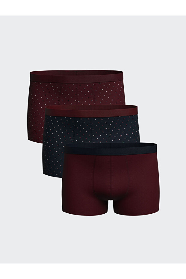 Vizyon New Season Standard Fit Cotton Flexible Men's Boxer 3-Pack