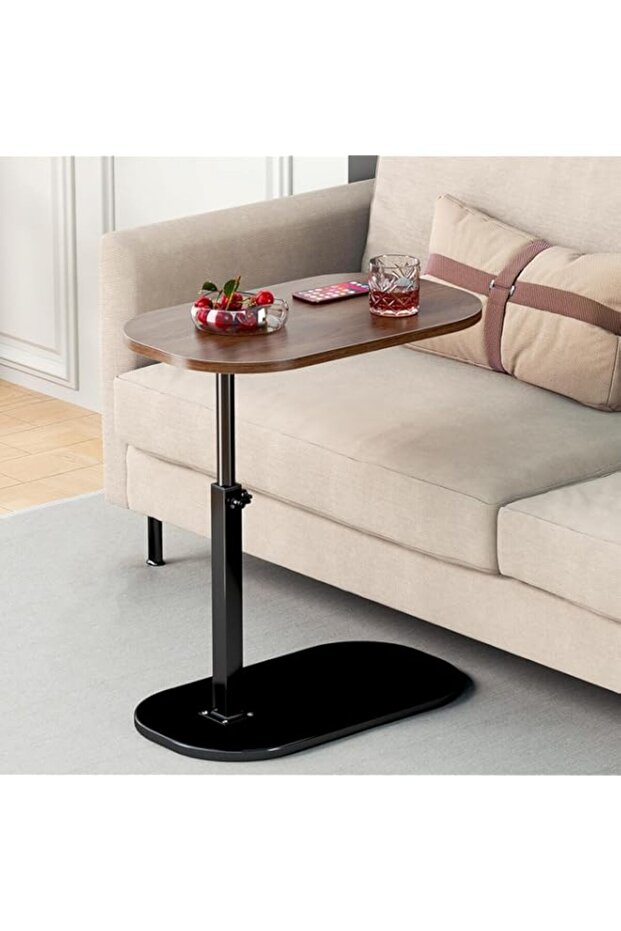 طاولة جانبية على شكل حرف C من ORCHID M®، ارتفاع قابل للتعديل، طاولة جانبية على شكل حرف C تدور بزاوية 360 درجة، طاولات جانبية للأريكة T - 1