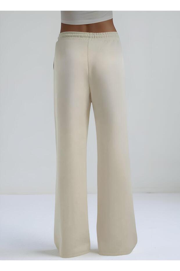 Kadın Modal Geniş Paça Eşofman Altı - 2