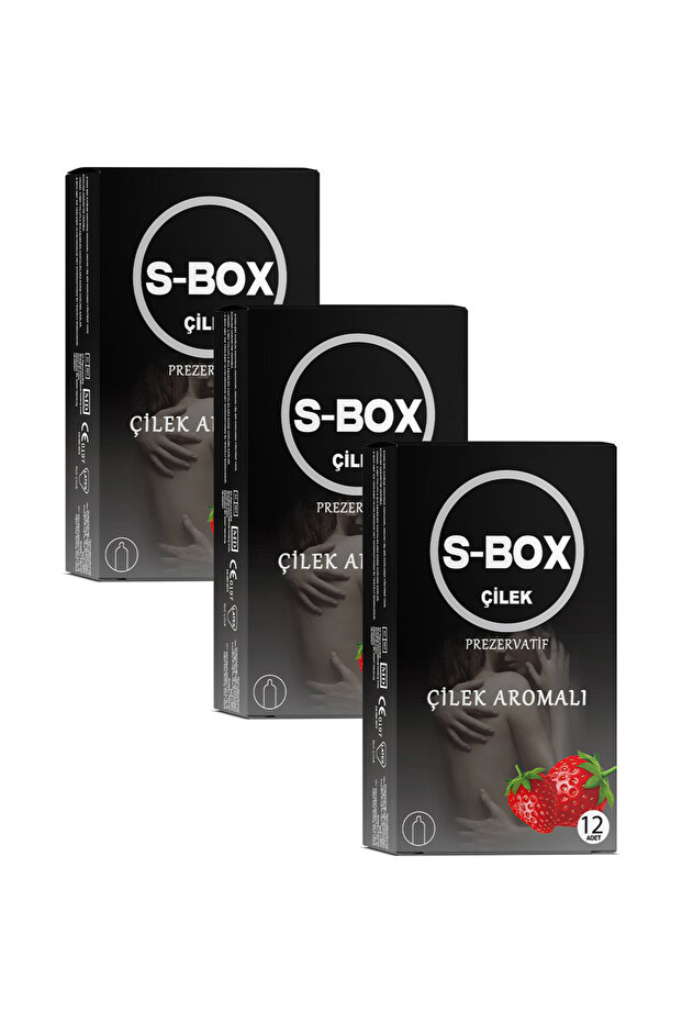S-BOX 3'lü Paket - Çilek Aromalı - 1