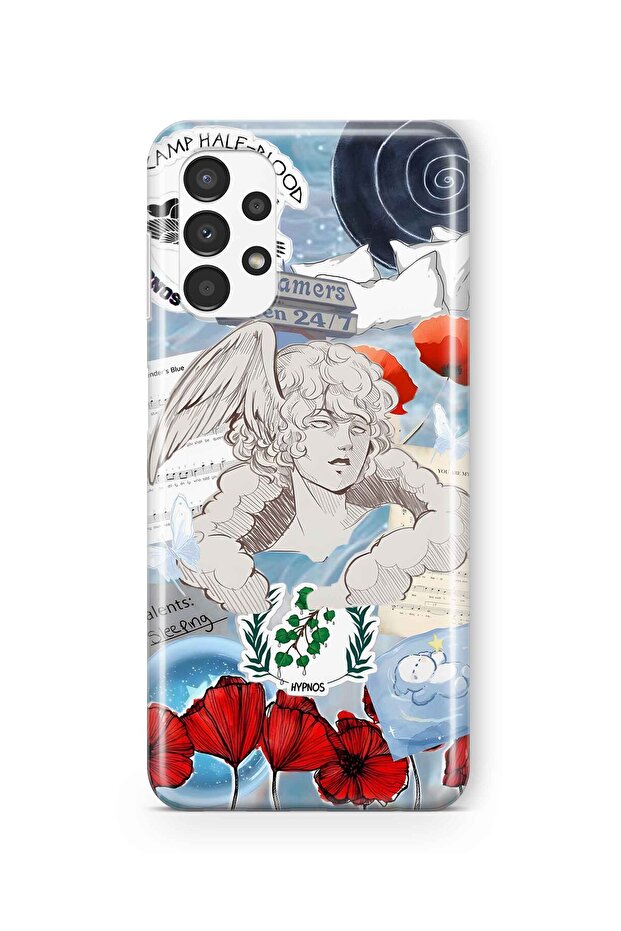 حافظة هاتف شفافة بنمط هيبنوس متوافقة مع هاتف سامسونج جالاكسي A73 - 1