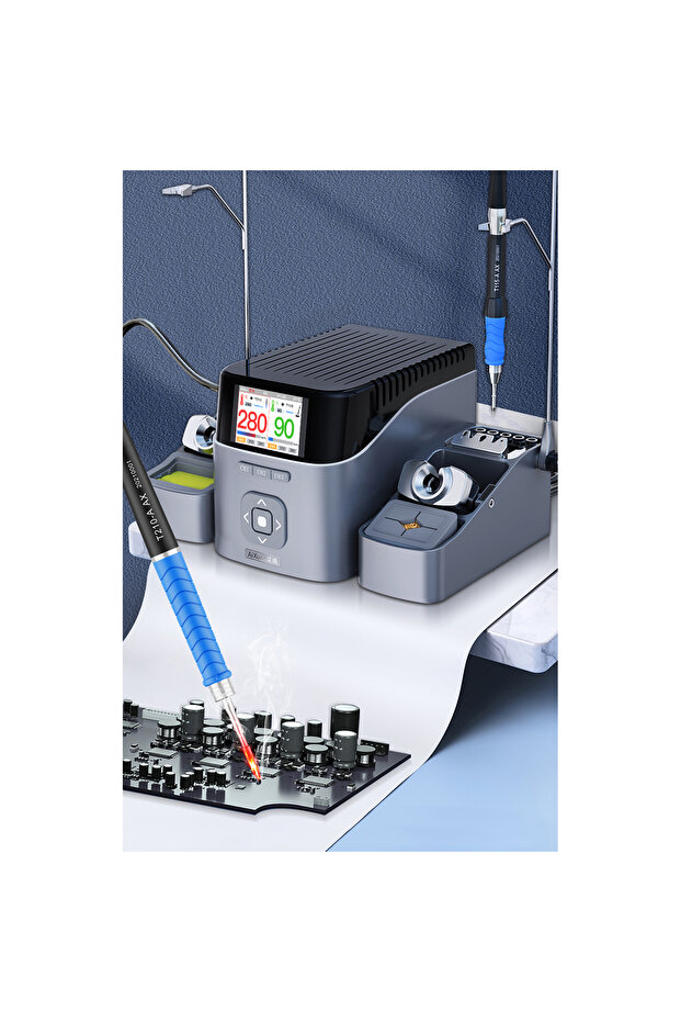 Aixun T420D dual precision soldering station (T210+T115) with 6 tips (K, S, I) - 5