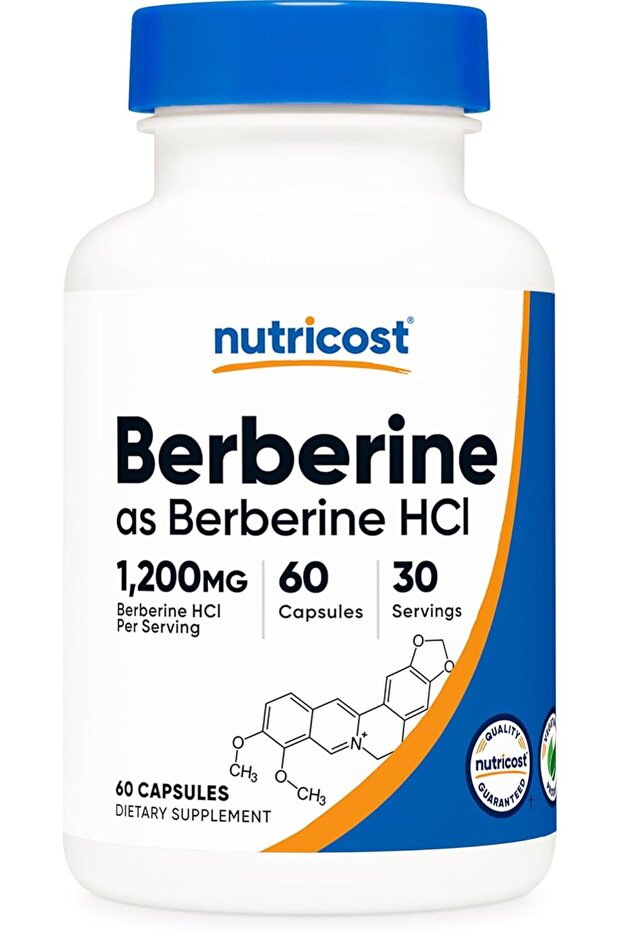 Berberine Hcl 1200Mg, 60 Vegetarian Capsules Weight Management