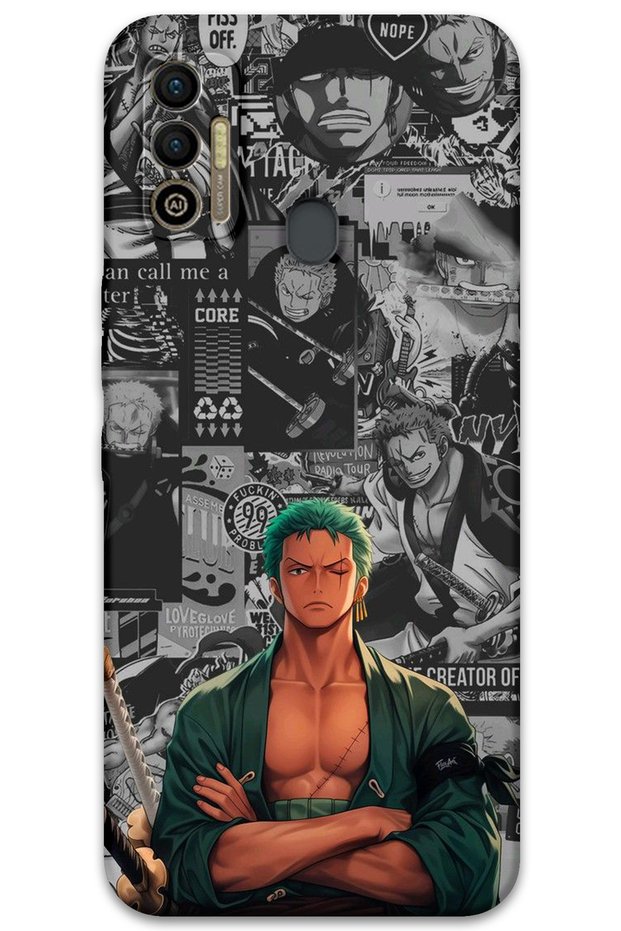 Tecno Spark 7t Compatible Anime Patterned Phone Case + Screen Protector - 5756