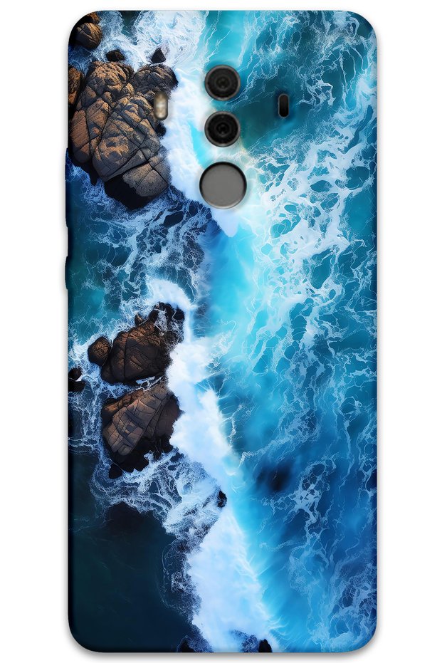 Huawei Mate 10 Pro Compatible Marble Pattern Phone Case + Screen Protector - 5810