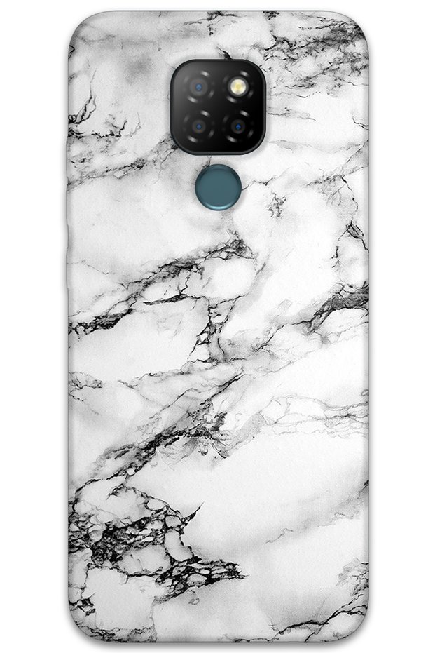 Gm 20 Compatible Marble Patterned Phone Case + Screen Protector - 5817