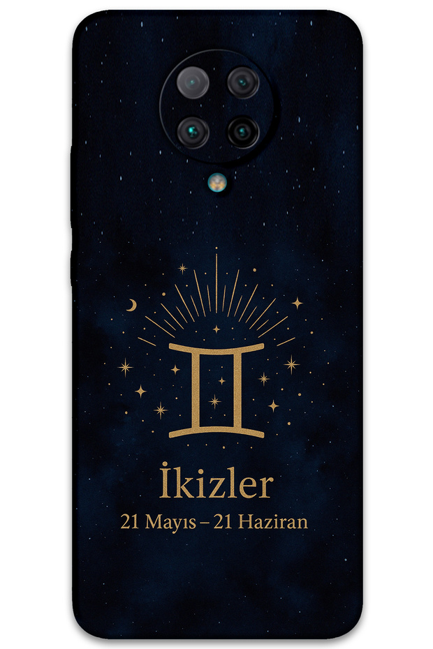 Poco F2 Pro Compatible Gemini Zodiac Pattern Phone Case + Screen Protector - 5770