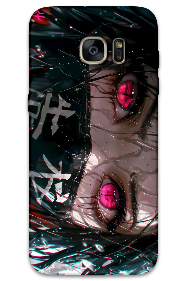 Galaxy S7 Edge Compatible Anime Patterned Phone Case + Screen Protector - 5926