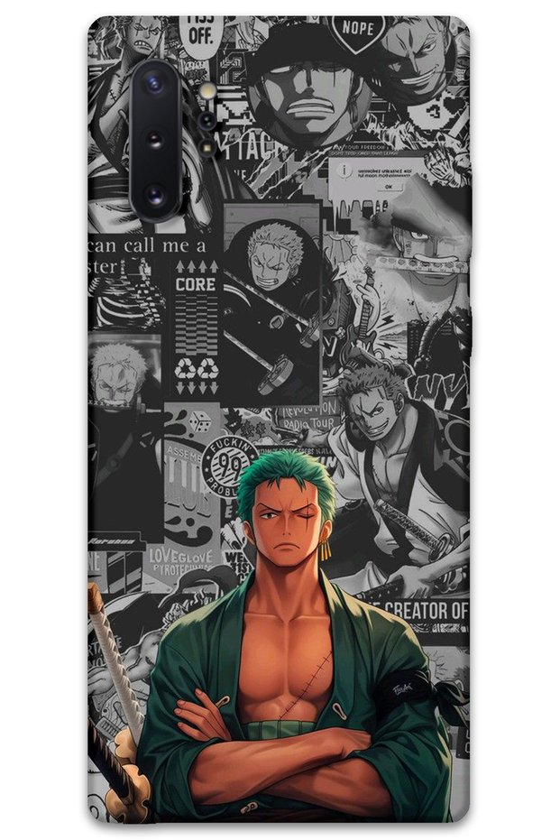 Galaxy Note 10 Plus Compatible Anime Patterned Phone Case + Screen Protector - 5756