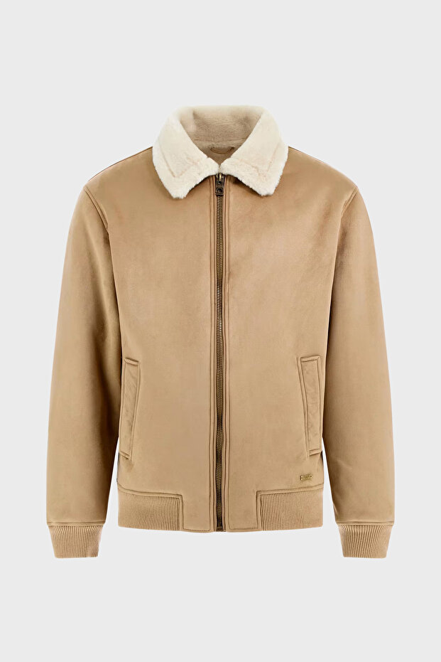 Soft Shearling Yumuşak Dokulu Regular Fit Ceket Yaka Mont M5BL43W2302 Erkek MONT M5BL43 W2302 - 5