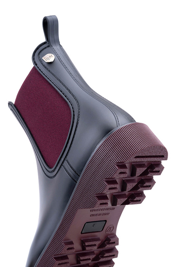 CHLOE BICOLOR Siyah Kadın Yağmur Botu - 4