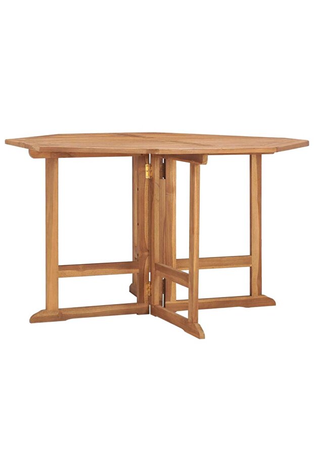 Folding Garden Dining Table 110x110x75 cm Solid Wood Teak
