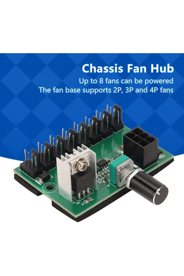 وحدة تحكم سرعة مروحة Kufoo 12 فولت 8 اتجاهات PWM (3 دبابيس و4 دبابيس) - 2