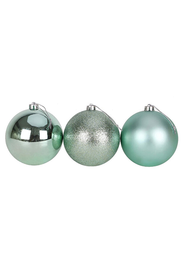 10cm Shatterproof Christmas Balls, 12pcs (2 Pack, 6/Box), Tree & Party Holiday Decorations