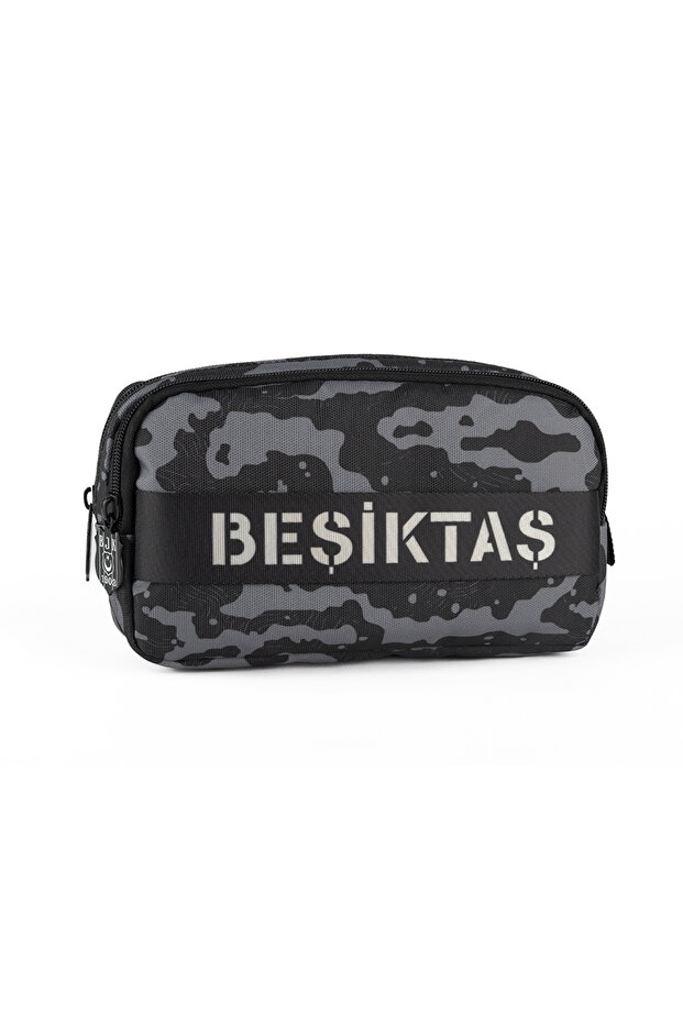 Camouflage Patterned Pencil Bag with Column Detail Compatible