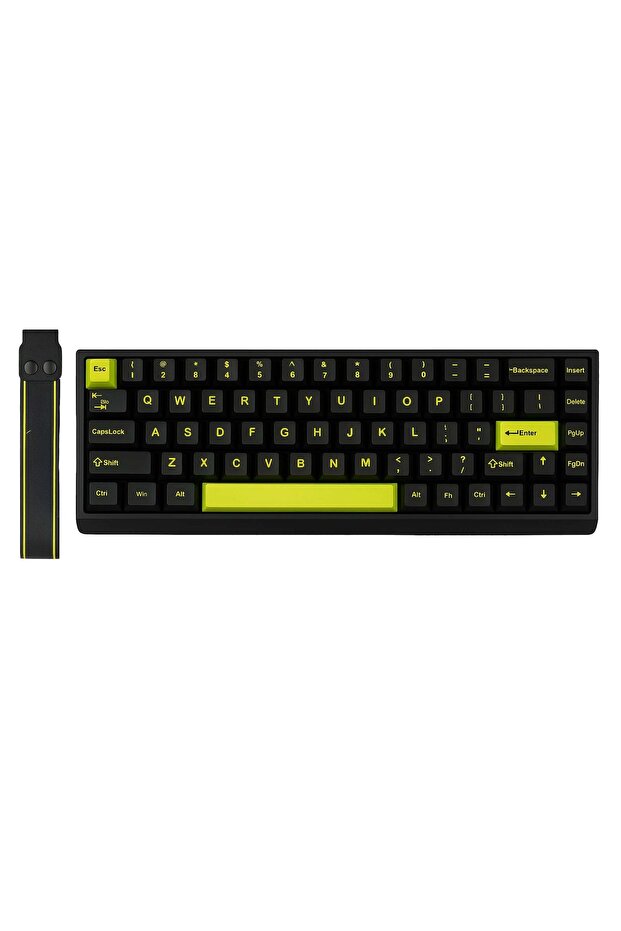 Gaming Keyboard, 68 Keys, Hall-Effect Switches, 8KHz Polling, RGB, PBT Keycaps, Black - 1