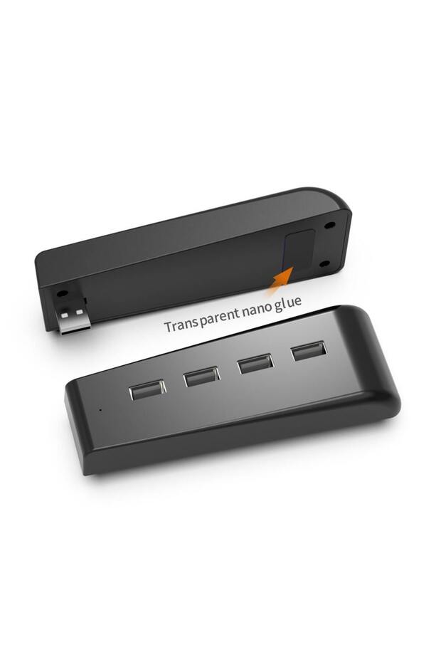 High Speed 4-Port USB Hub for Playstation 5 and PC with LED Indicator, Black - 3