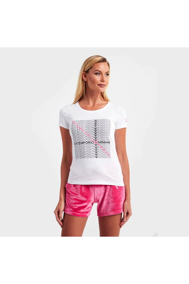 Μπλουζάκι W Tee Ss Rn Logo Box Crossover