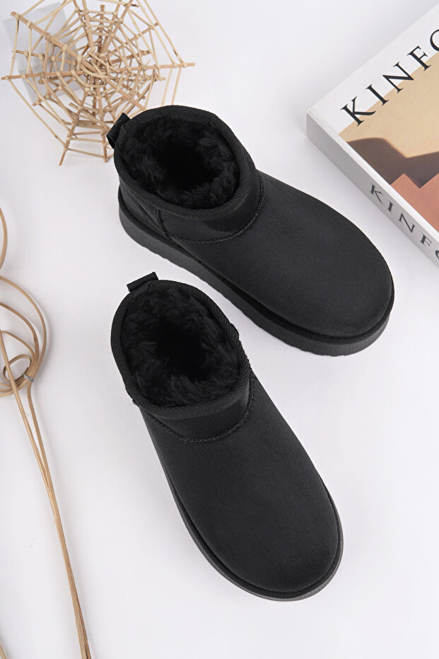 Çocuk Termal Yünlü Ev Bot Uggm.304 SİYAH - 2