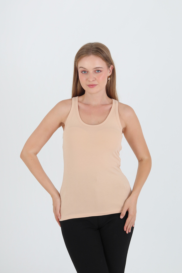 Women's Sports Clothing Straped Lycra Cotton Tank Top